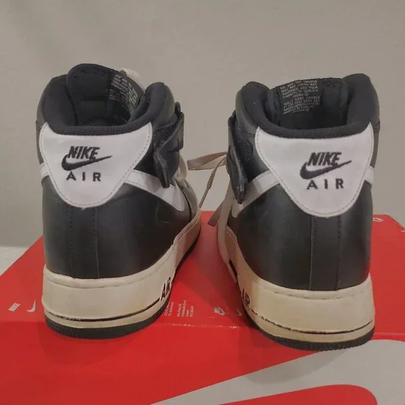 Nike Air Force 1 Mid '07 Black 2011 US Men's size 11 315123-010 without box RARE - Picture 9 of 12